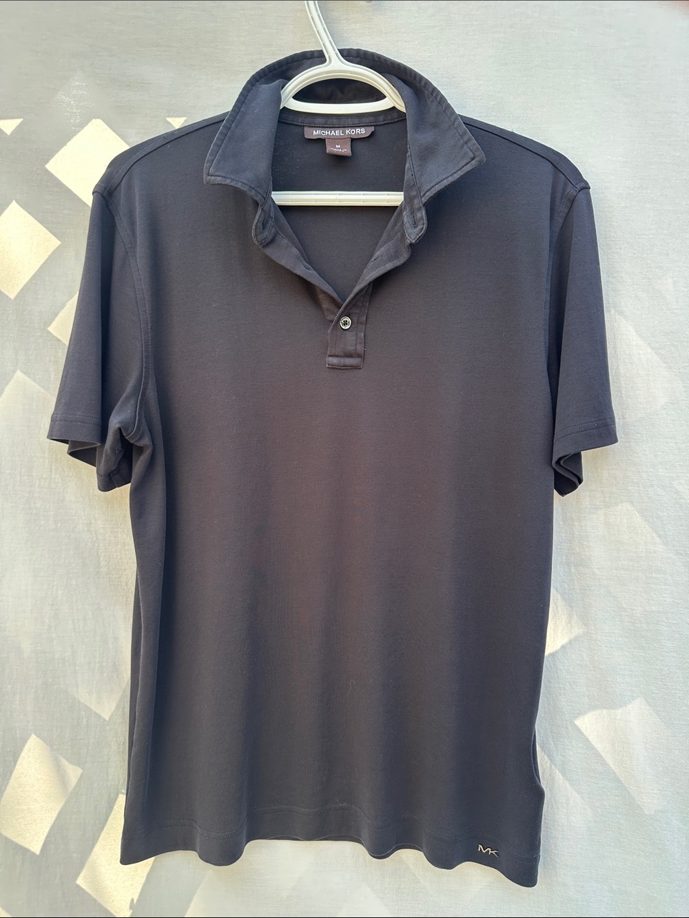 Michael Kors Men's Black Short-Sleeve Polo